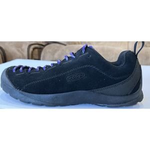 EXCELLENT! Keen Jasper Black Suede Leather Shoes Purple 1017362 Women's 8-8.5